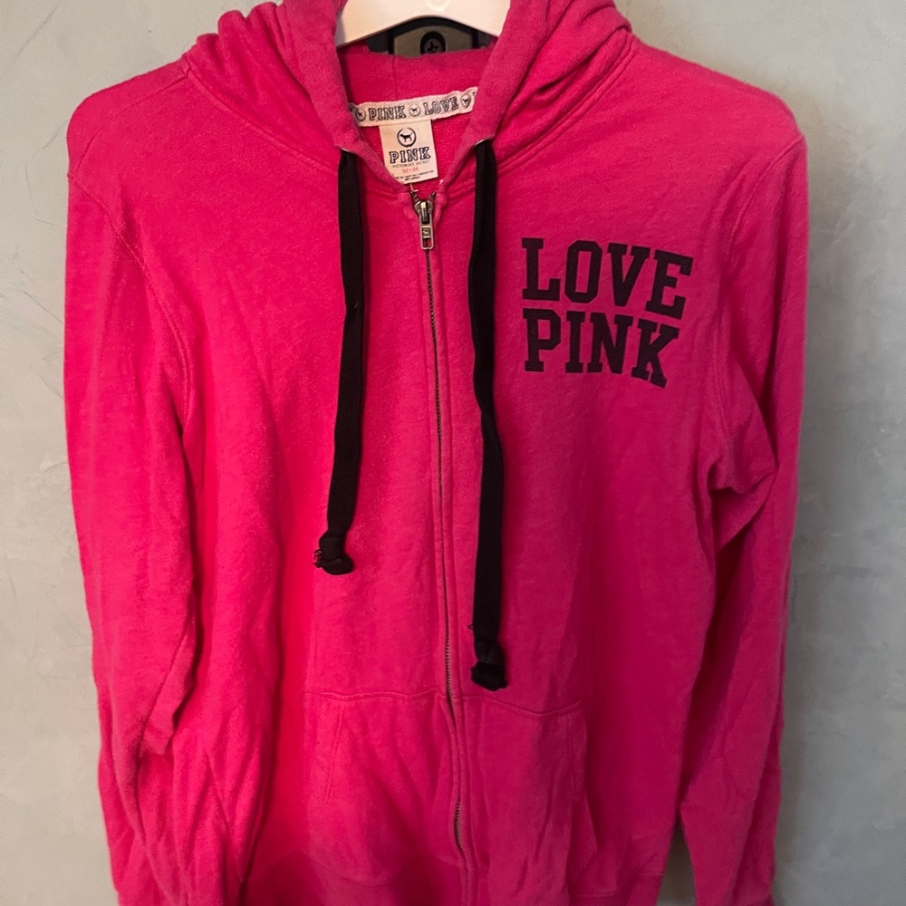 Victoria's Secret Pink Hoodie - Pink and Black